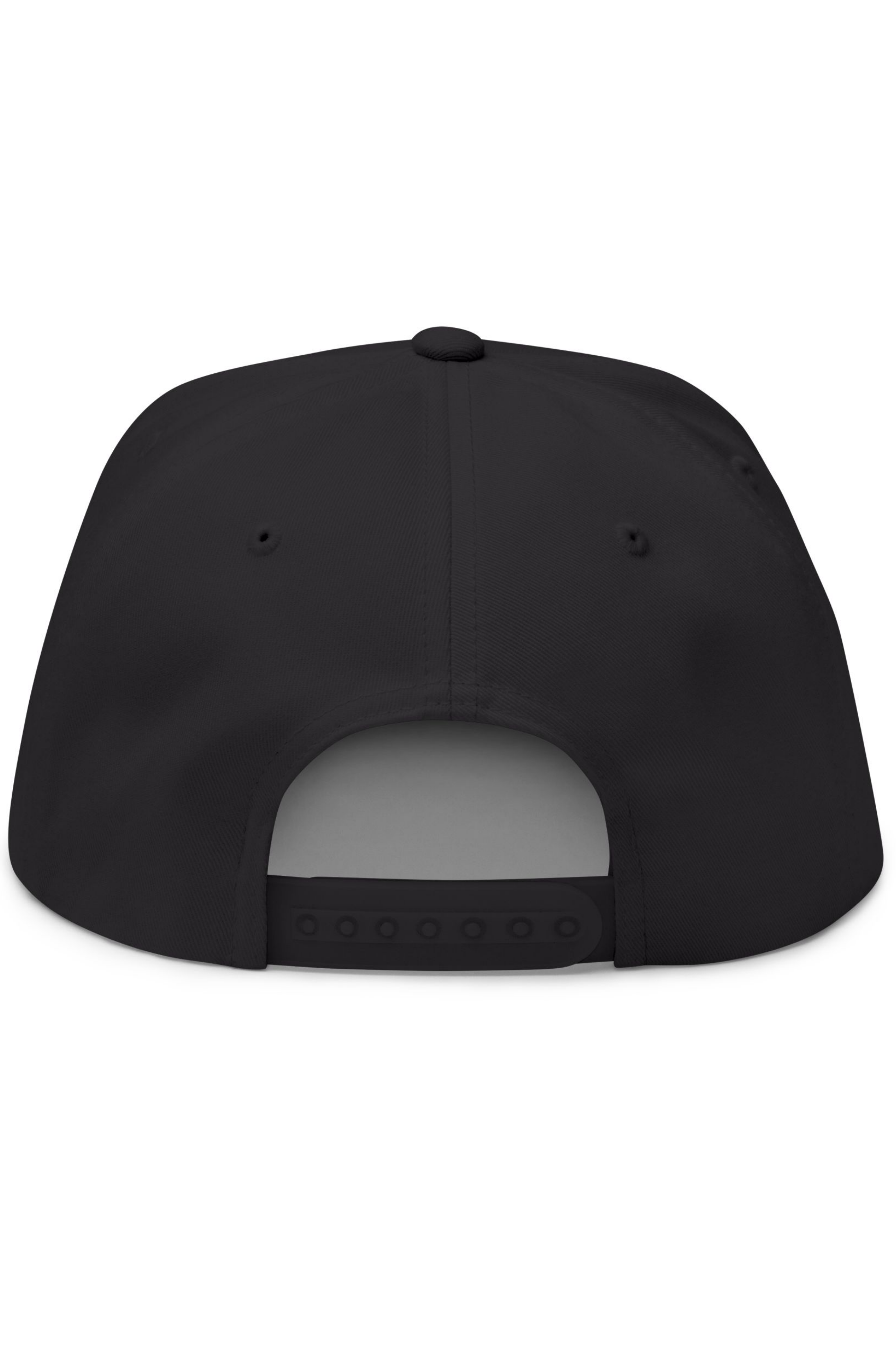 Flat Bill Cap — "Even Here God Moves" Embroidered Christian Snapback