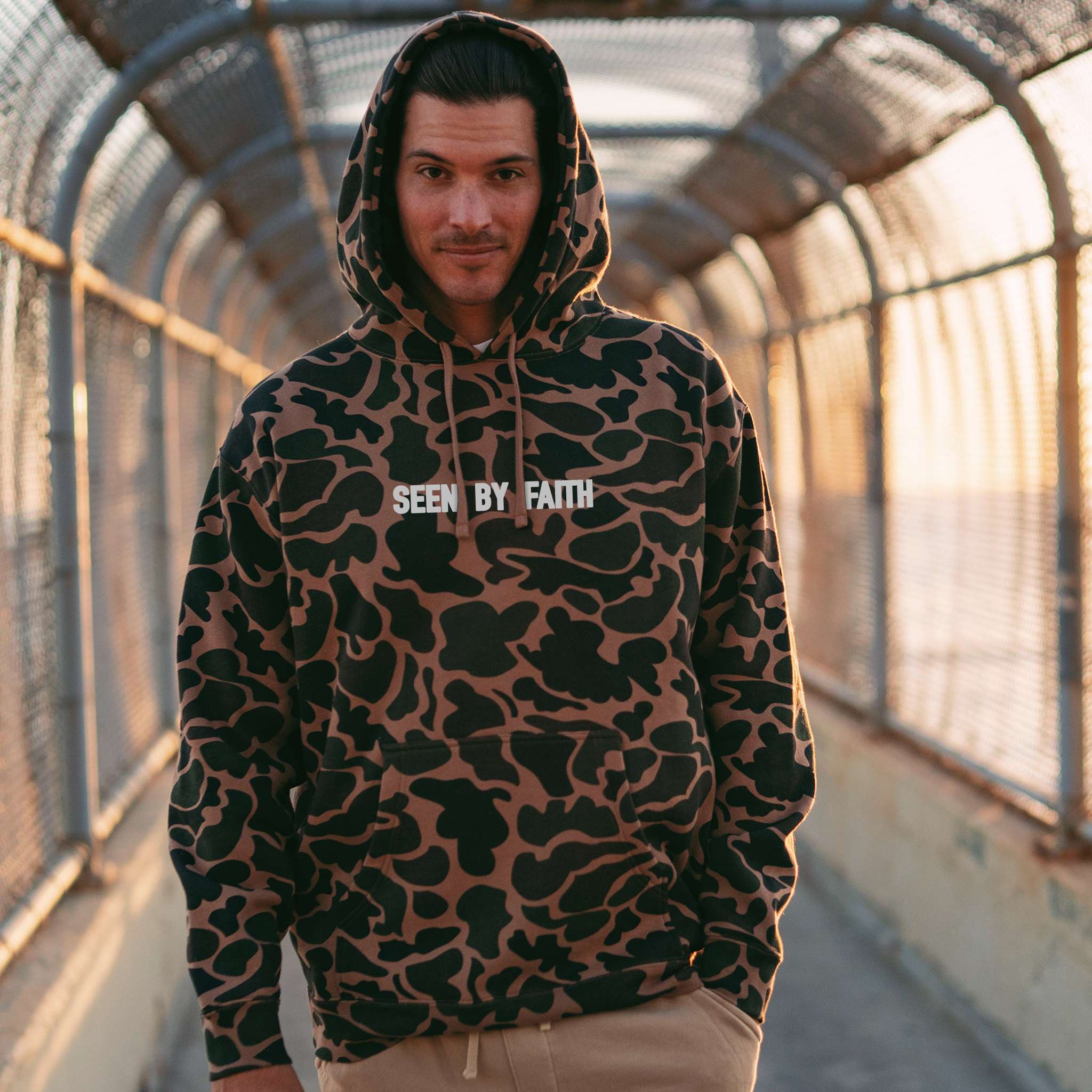Seen By Faith Duck Camo Hoodie | Upward Pacific